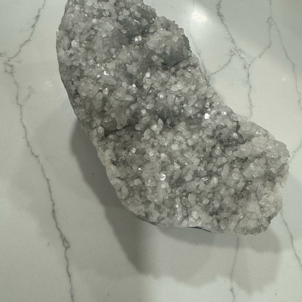 Sparkling Gray Celestine Crystal